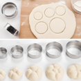 thumbnail image 5 of 5 Pcs Round Cookie Cutter for Baking, Circle Biscuit Cutters Donut Cutter Ring Molds Round Cookie Cutter Stainless Steel Biscuit Cutter Tools for Making Donuts Biscuits Cakes Pastry(5), 5 of 5