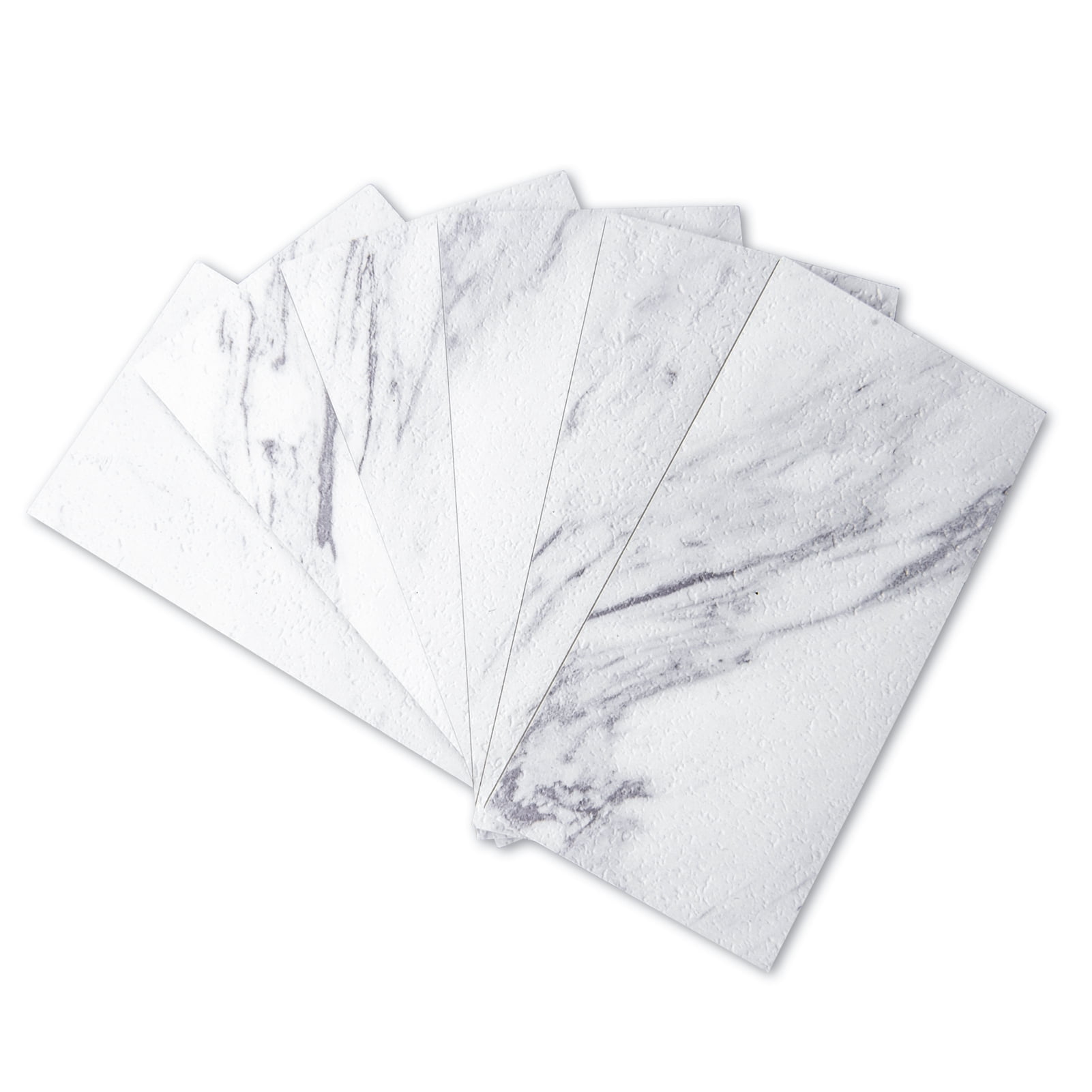 Art3d 3" x 6" White Granite Peel and Stick Subway Tiles, for Kitchen Bathroom 32 Piece