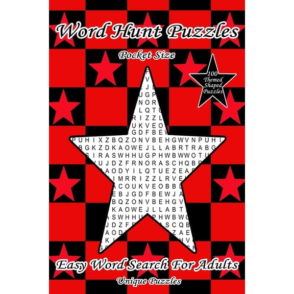 Word Find Puzzle Books for Adults Word Hunt Puzzles: Pocket Size Easy Word Search For Adults, Book 1, (Paperback)