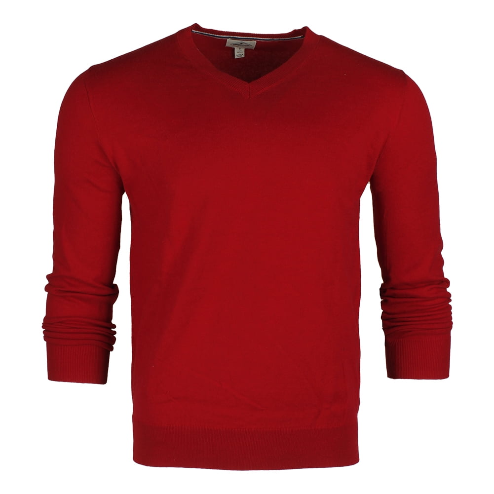 Cotton Pullover Sweater Red 