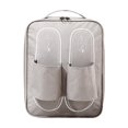 thumbnail image 1 of Bolsa para zapatos, bolsa para zapatos, doble capa, con cremallera y asa para viajes y uso diario. gris, 1 of 9