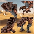thumbnail image 3 of CNV Monster Hunter Barroth Building Blocks, MOC-137759 Dinosaur Monster Model Kit for Adults, 3 of 5