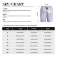 thumbnail image 3 of Xecao Lavender Glitter Foil Stripes Print Men's Sleepwear Shorts Pajama Bottom Lounge Short nightwear with Convenient Pockets for Relaxed Home Wear-XX-Large, 3 of 6