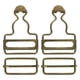 thumbnail image 1 of Hebillas de Overoles 2 Conjuntos Hebillas de Repuesto para Tirantes 32mm, Tono Bronce, 1 of 6