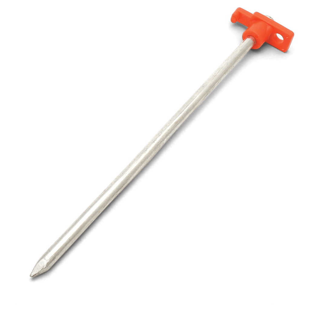 Coghlan's 10" Steel Nail Pegs 12-Pack,  Tent Stake For Hard Ground