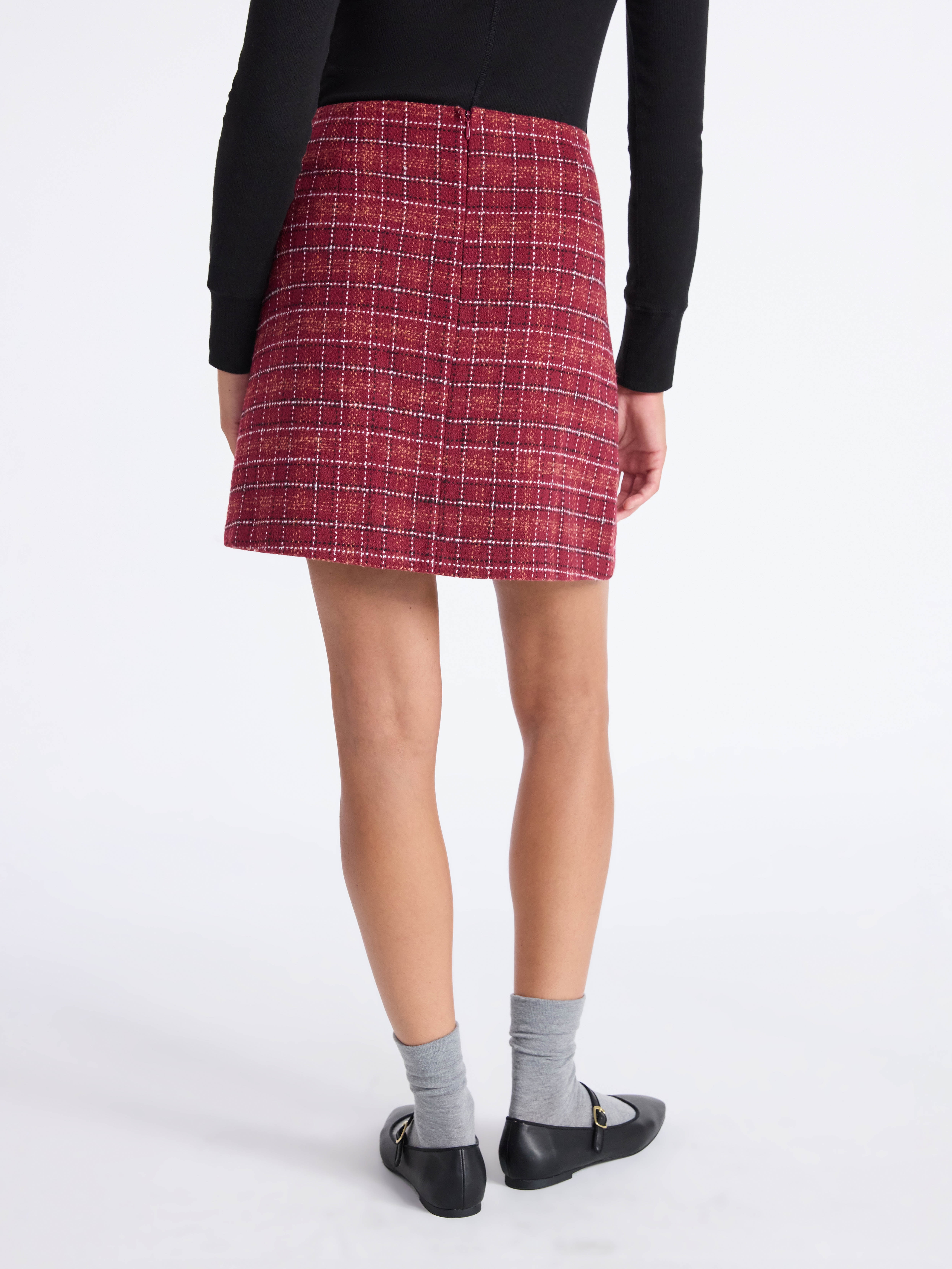 Time and Tru Women's Tweed Mini Skirt, Sizes XS-XXXL - Walmart.com