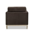 thumbnail image 5 of Jennifer Taylor Home Knox 65" Modern Farmhouse Performance Velvet Chaise Lounge Chair in Deep Brown, 5 of 10