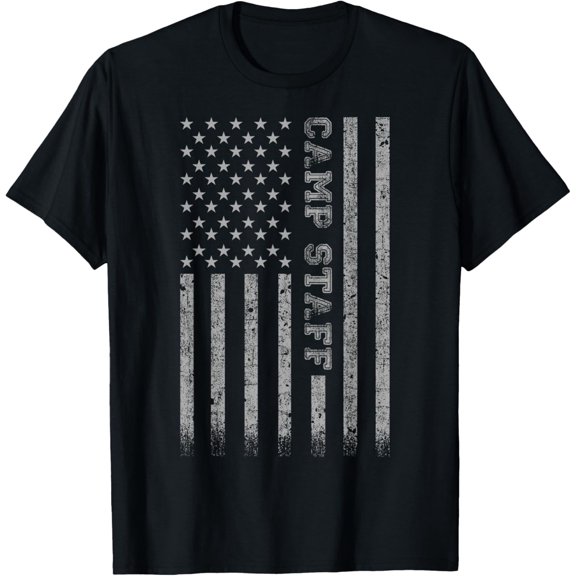 Playful Comfort Tee - Camp Staff American Flag T-Shirt