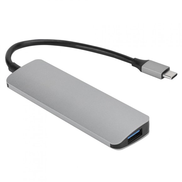 Qiilu Large‑Capacity Device PD Power Supply Docking Station, Multifunctional Converter Type-C Docking Station, 4-Port Usb3.0 Hub For Type‑C Mobile Phone
