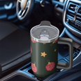 thumbnail image 5 of Festive Christmas 30oz Stainless Steel Coffee Tumbler with Handle and Straw Lid, Winter Insulated Leak Proof Travel Mug, Gifts for Women Men, 5 of 5