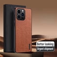 thumbnail image 2 of Funda Para iPhone 16 Pro Max Plus Cuero Grano Arbol+mica, 2 of 8