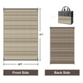 thumbnail image 2 of KUETH 6'x 9' Outdoor Waterproof Rug Camping Mat Patio Carpet,COFFEE&BEIGE, 2 of 5