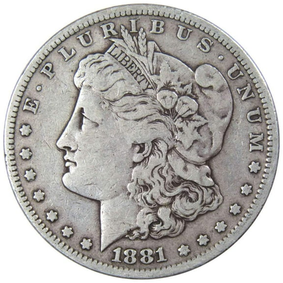 1881 S Morgan Dollar VG Very Good 90% Silver $1 US Coin Collectible