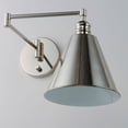 thumbnail image 5 of 12220PN Maxim Lighting Library-1 Light Horizontal Swing Arm Wall Sconce-8 Inches wide by 10.5 inches high-Polished Nickel Finish, 5 of 5