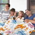 thumbnail image 3 of Dragon Blanket 50"X60"Animal Throws White Blanket Gifts Dragon Lover Dragon Decor Soft Cozy Fleece Flannel Bedding Blanket for Boys Girls Kids, 3 of 6