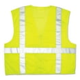 thumbnail image 2 of MCR Safety Luminator Safety Vest, Lime Green with Stripe, Medium, 2 of 2