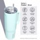 thumbnail image 4 of Vaso Corkcicle para botella de agua con pajita y asa, 1,2 L, azul, 4 of 7