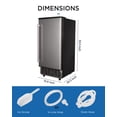 thumbnail image 5 of Northair 80lb Daily Undercounter Commercial Ice Maker Built in Ice Machine Stores up to 24lbs, 5 of 8