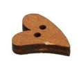 thumbnail image 7 of Hevirgo 100Pcs Buttons Heart Shape Unfading Wood Brown Sewing Buttons for Sewing, 7 of 7