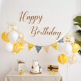 thumbnail image 4 of SNOMEL Happy Birthday Decal for Arch Backdrop, Peel and Stick Happy Birthday Sign, Golden Happy Birthday Wall Stickers for Balloons Decorations Party Decor (Gold), 4 of 7