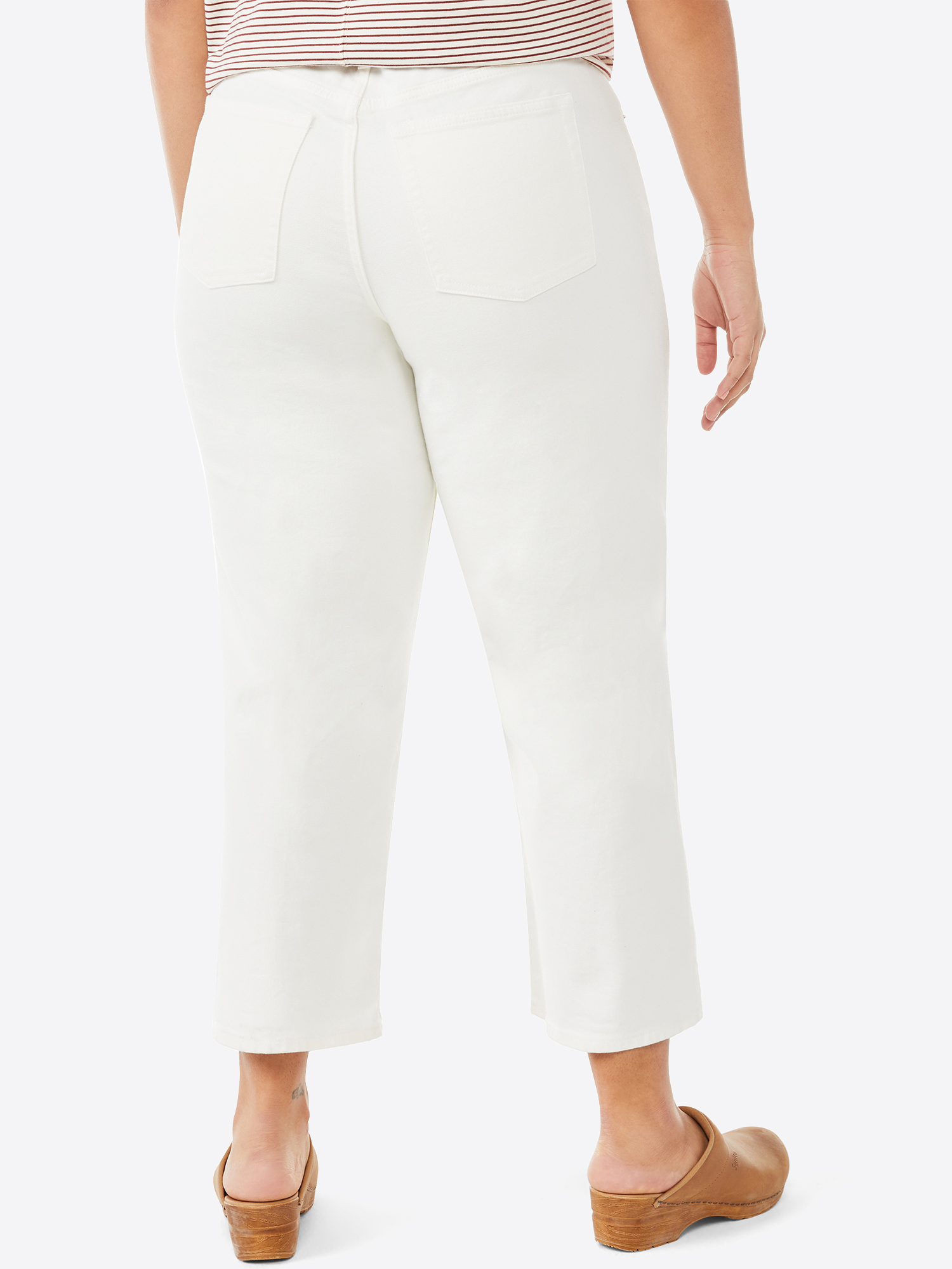 Free Assembly Women's Cropped Wide Straight Jeans - image 2 of 7