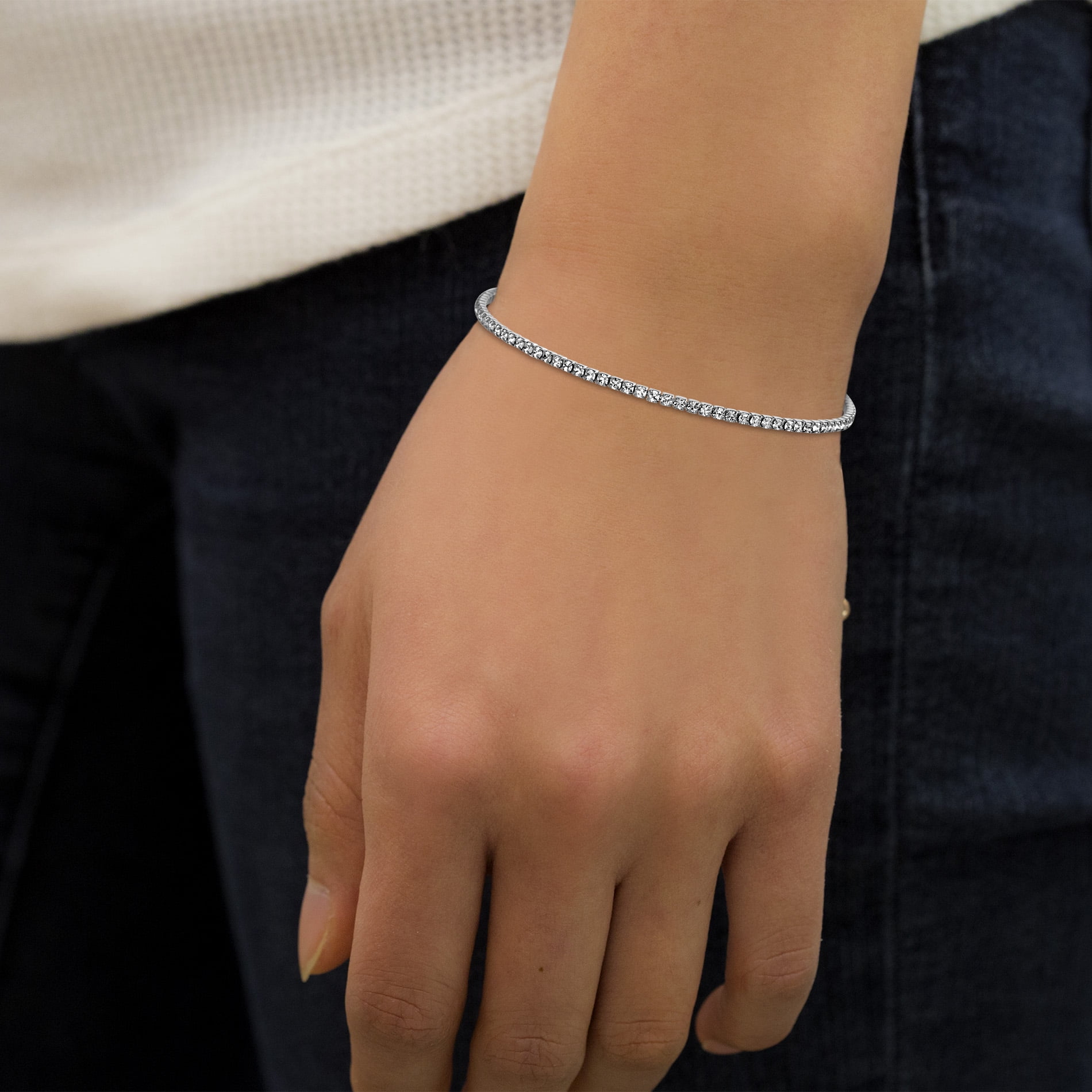 Lesa michele 42.00 cttw tennis bracelet hot sale