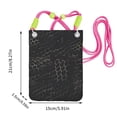 thumbnail image 4 of Multi-Color Cross-Body Handbag 8.27×5.91in Waterproof, Scratch-Resistant And Odor-Free Detachable Shoulder Strap Snake Skin Print Style Darkgray_3, 4 of 8