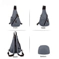 thumbnail image 2 of Men's canvas backpack multifunctional single shoulder or double shoulder capacity large crossbody bag, 2 of 4