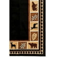 thumbnail image 4 of Rugs Home 631 Black 2'x4' Wildlife Bear Rustic Moose Decor Lodge Cabin Area Rug, Elegant and Durable Mat, Black, 4 of 6