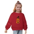 thumbnail image 3 of Odeerbi Kids Boys Girls Halloween Pumpkin Crewneck Sweatshirts Fall Winter Cotton Sweatshirt Kids Kids Cute Solid Color Halloween Print Long Sleeve Sweatshirts Top Kids Clothes Red, 3 of 6