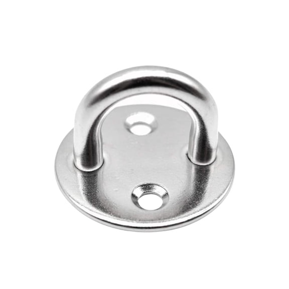Marine City Round Sail Shade Pad Eye Plate, Stainless Steel, Thick Ring, Anti-Rust, for Boat Rigging, Sailing and Boating