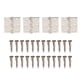 thumbnail image 1 of Diseño a tope con cojinetes resistentes y esquinas cuadradas, incluye 24 tornillos para puertas de hotel de madera Bisagras de puerta de acero resistentes, paquete de 4, 1 of 8