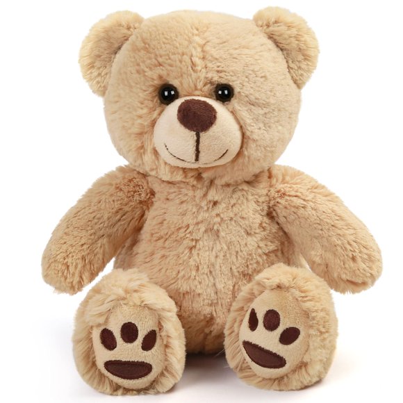 Oso de peluche LotFancy Brown, 25 cm, regalo para niños