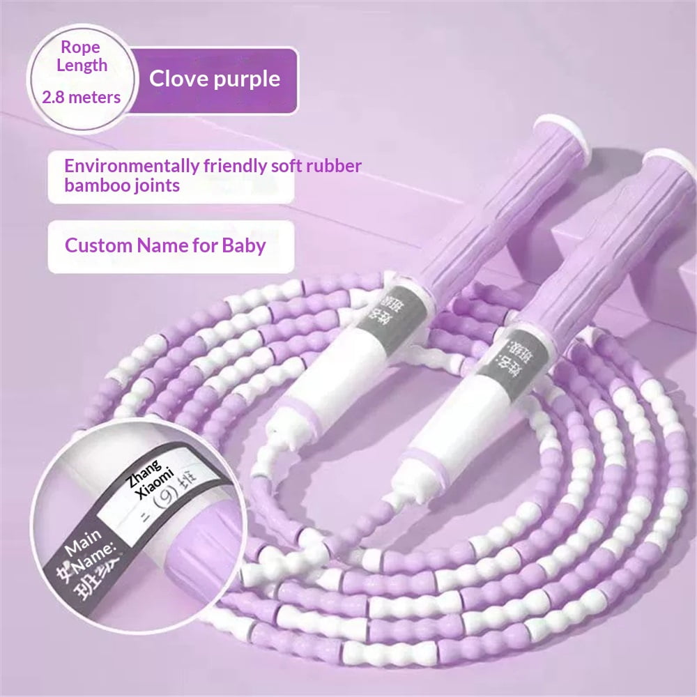 Jump Rope - Soft Beaded Segment Skipping Rope - Adjustable for Men, Women and Kids Tangle-Free Jumping Rope for Workout, Exercise, Keeping Fit and Fitness Training, 3PCs