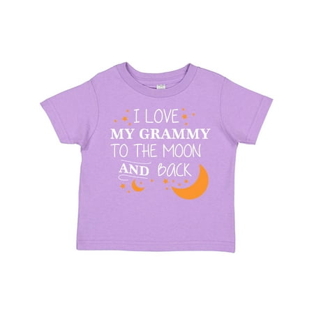 

Inktastic I Love My Grammy to the Moon and Back Gift Toddler Boy or Toddler Girl T-Shirt