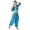 Sets-333Sky Blue, variant on Girls Exotic Dance Outfit Set Mesh Long Sleeve Sequin Crop Top Ruffled Layered Harem Pants Performance Cultural Stage Wear Breathable