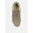 thumbnail image 6 of ASHFORD Taupe Fine Suede Handcrafted Sneakers, 6 of 7
