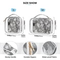 thumbnail image 4 of Grey Grapes Makeup Bags Set Travel Toiletry Bags Portable Cosmetic Bags Organizer Waterproof 2 Packs, 4 of 7