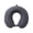 Dark Gray, variant on Hgallory U-Shaped Memory Cotton Neck Pillow Airplane for Adults Students, Summer Cervical Cooling Pillow Silk-Like Nap Pillows for Travel Office School, 11.8"x11", 1PC, U-Shape, Dark Gray