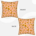 thumbnail image 3 of Haiem Plaid Sunflower Print Velvet Soft Solid Decorative Square Throw Pillow Covers Set with Elegant Piping Christmas Cushion Case for Sofa Bedroom Car-16"x16", 3 of 8