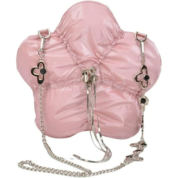 Kukuzhu Cute Evening Bags Women Soft Puffer Down Padding Chain Evening Clutch Purse Handbag for Patry