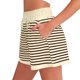 thumbnail image 4 of TaTaai Women's Striped Elastic Waist Shorts Ribbed Design with Drawstring and Side Pockets Loose Casual Shorts for Beach and Daily Activities Gift, 4 of 5