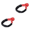 thumbnail image 1 of Scienceny Anillo de mosquetón de grillete suave, enganche de cuerda todoterreno, correa de camión portátil, cuerdas de remolque, ganchos de Rojo 2piezas, 1 of 6