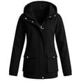thumbnail image 6 of Jacket for Women Solid Color Loose Long-Sleeved Tops Casual Softshell Jacket with Button Pockets Jacket Women, 6 of 6