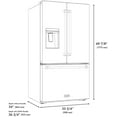 thumbnail image 2 of Zline Rsmz-W-36-G Autograph Edition 36" Wide 28.9 Cu. Ft. Energy Star Certified French, 2 of 7