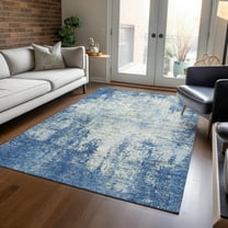 Addison Rugs Chantille Indoor/Outdoor Transitional Abstract Denim Washable Rectangle Rug, 2'6" x 3'10"