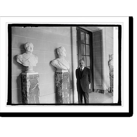 Historic Print, Amb. H. Pueyrredon with bust of Gen. Sam Martin, 9/9/25, 16" x 20"