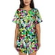 thumbnail image 1 of Balery Colorful Tie Dye Stained Glass Conjunto de Pijama para Mujer con Estampado, Dos Piezas de Manga Corta y Shorts, Ropa de Dormir Suave con Cuello Redondo y Bolsillos-Large, 1 of 6