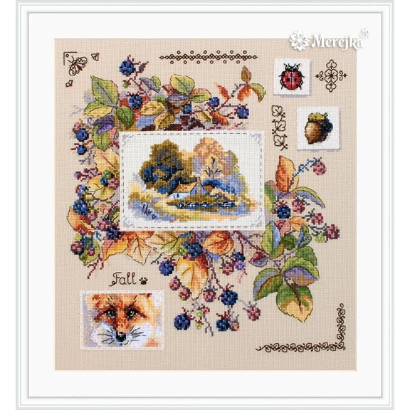 Autumn Sampler K-131 Merejka Counted Cross-Stitch Kit