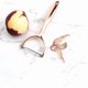 thumbnail image 4 of Rose gold Potato Peeler,Peeler for All Fruits and Vegetables design allows you to making your food more delicious and healthy, 4 of 5